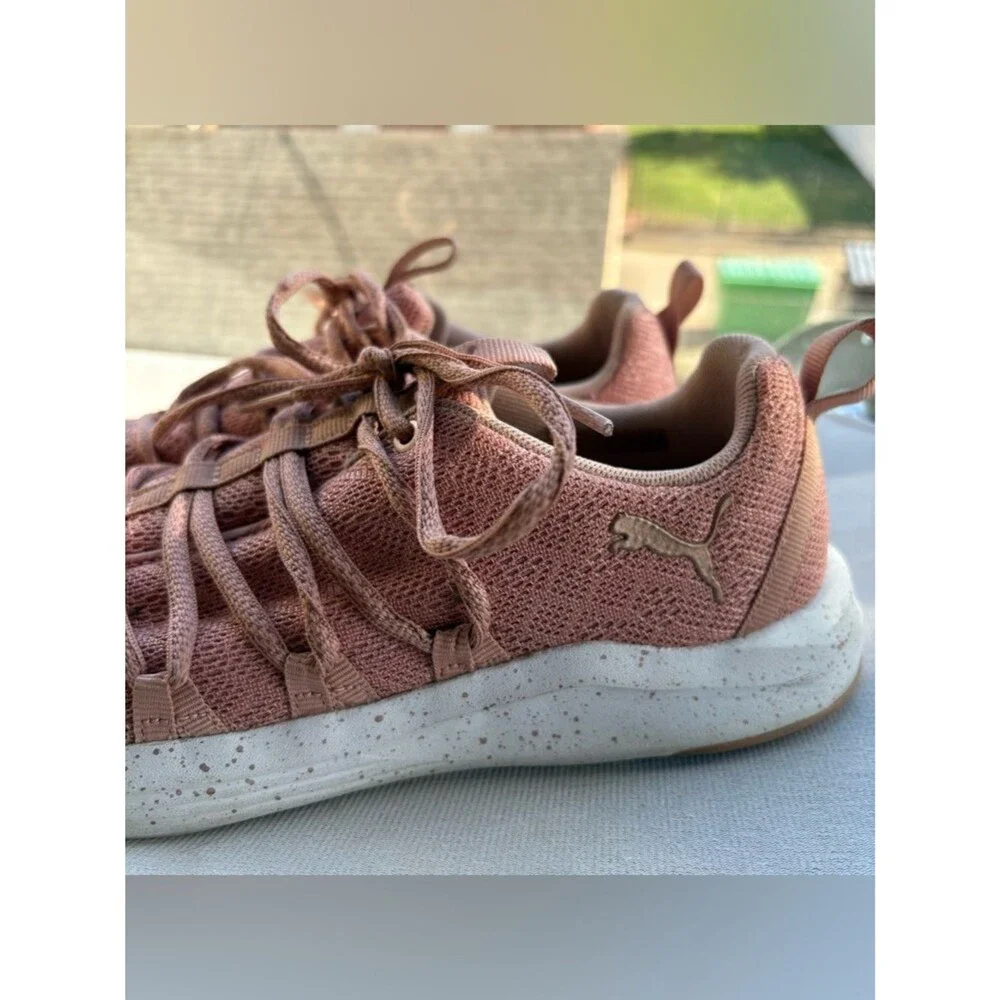 Puma Women's Knit Lace-Up Sneakers - Rose Taupe